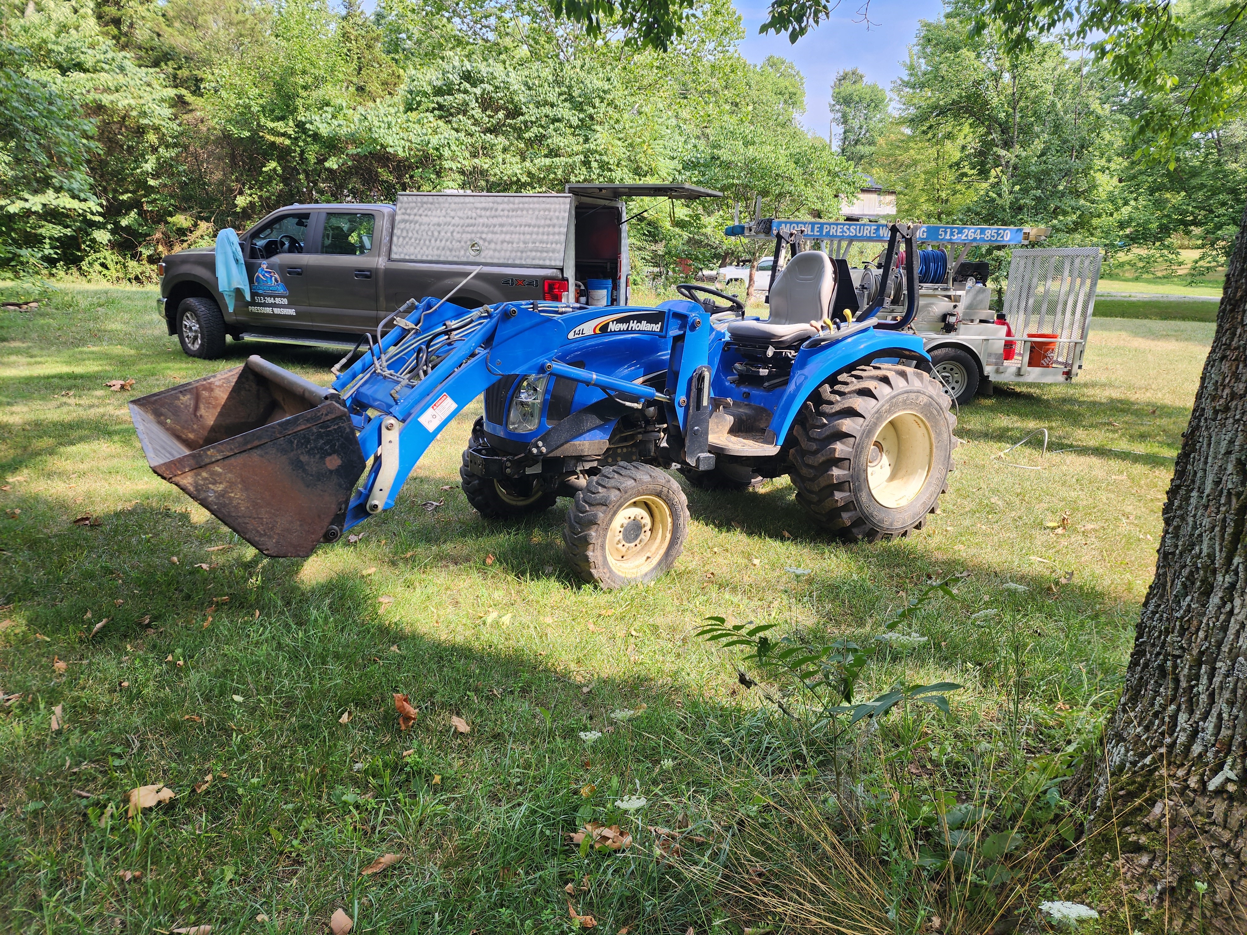 Farm equipment fleet pressure washing Highland County, Hillsboro Ohio